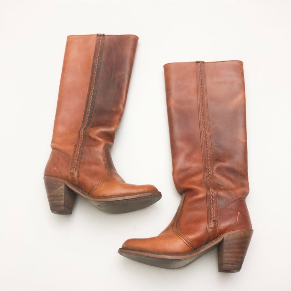 Holiday discount! 🎉🎉Dexter Leather Boots Sz 5 Cognac Tan Brown